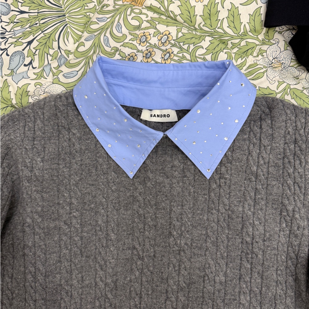 Sandro Sweater with Rhinestones - Picture 3 of 5